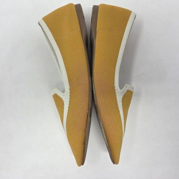 BIRDIES THE BLACKBIRD FLATS MUSTARD CREAM SLIP-ON LOAFERS SHOES WOMENS SIZE 9 - Picture 6 of 7